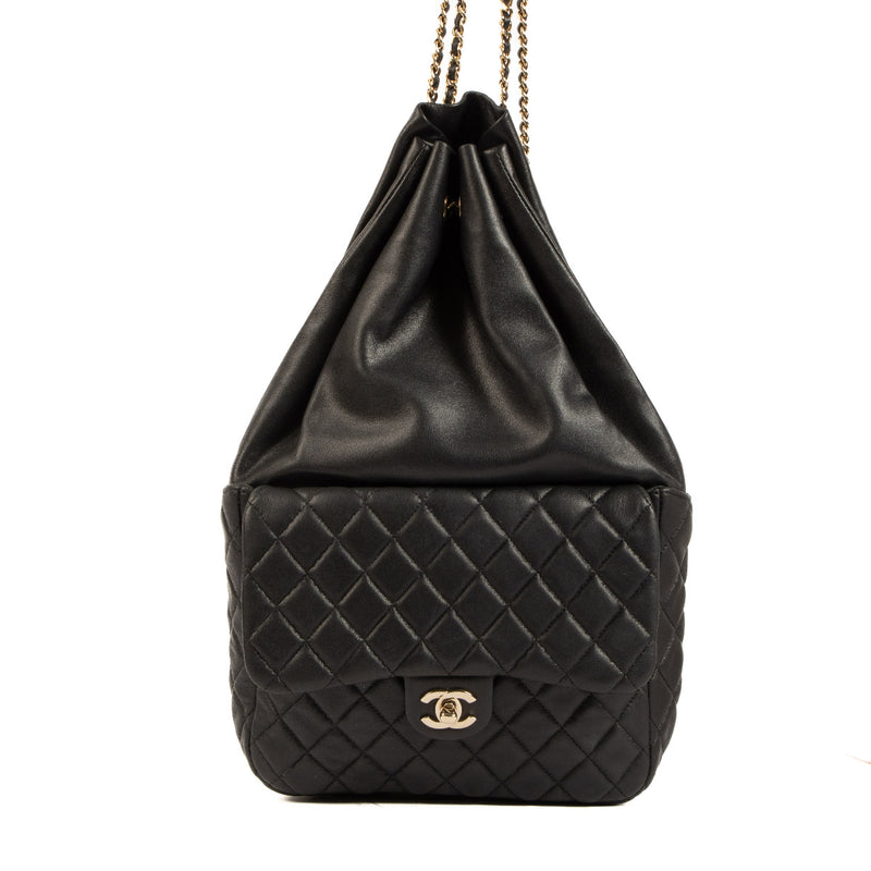 Chanel Black Quilted Backpack