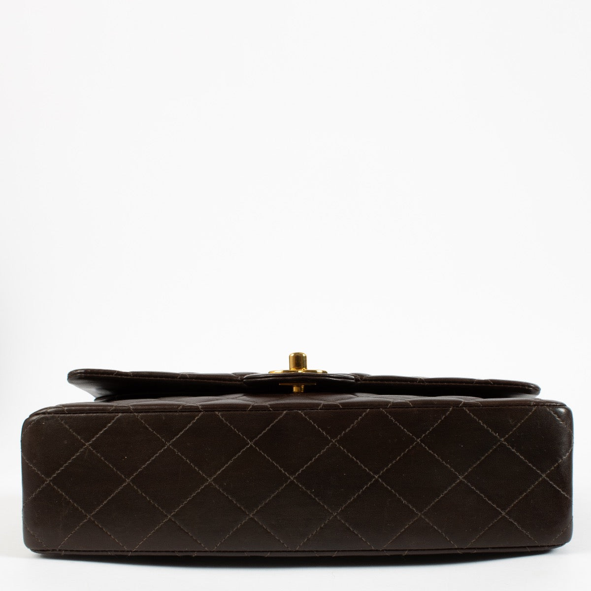 shop 100% authentic second hand Chanel Brown Lambskin Medium Classic Flap Bag on Labellov.com