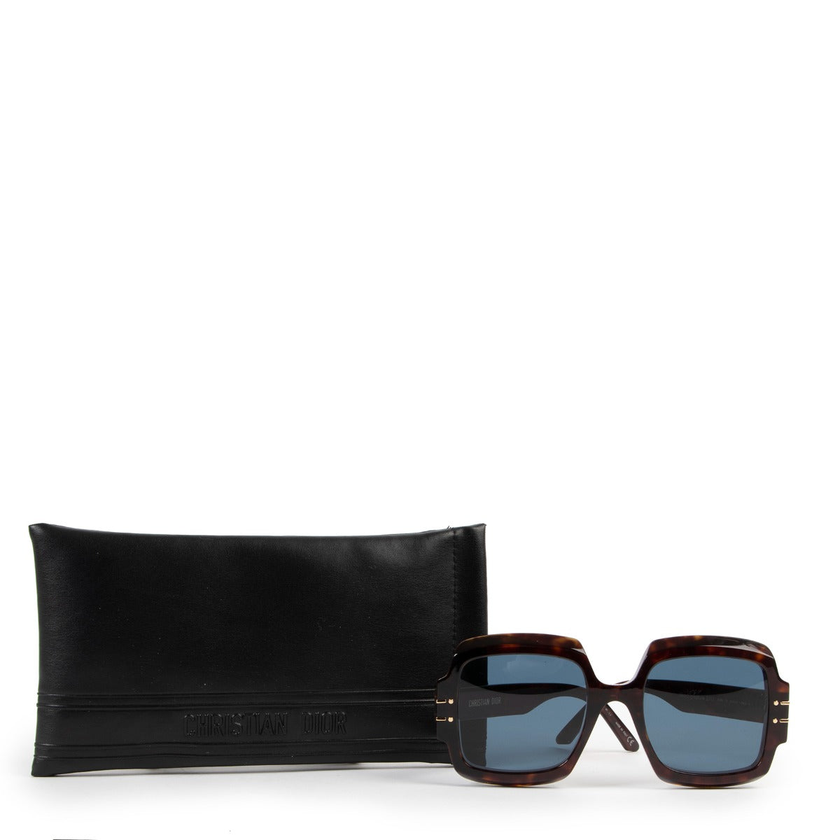 Christian Dior sunglasses, Christian Dior signature sunglasses, Christian Dior sunglasses in very good condition, Dior sunglasses in very good condition, Dior signature sunglasses, Dior brown sunglasses, Dior S1U sunglasses.
