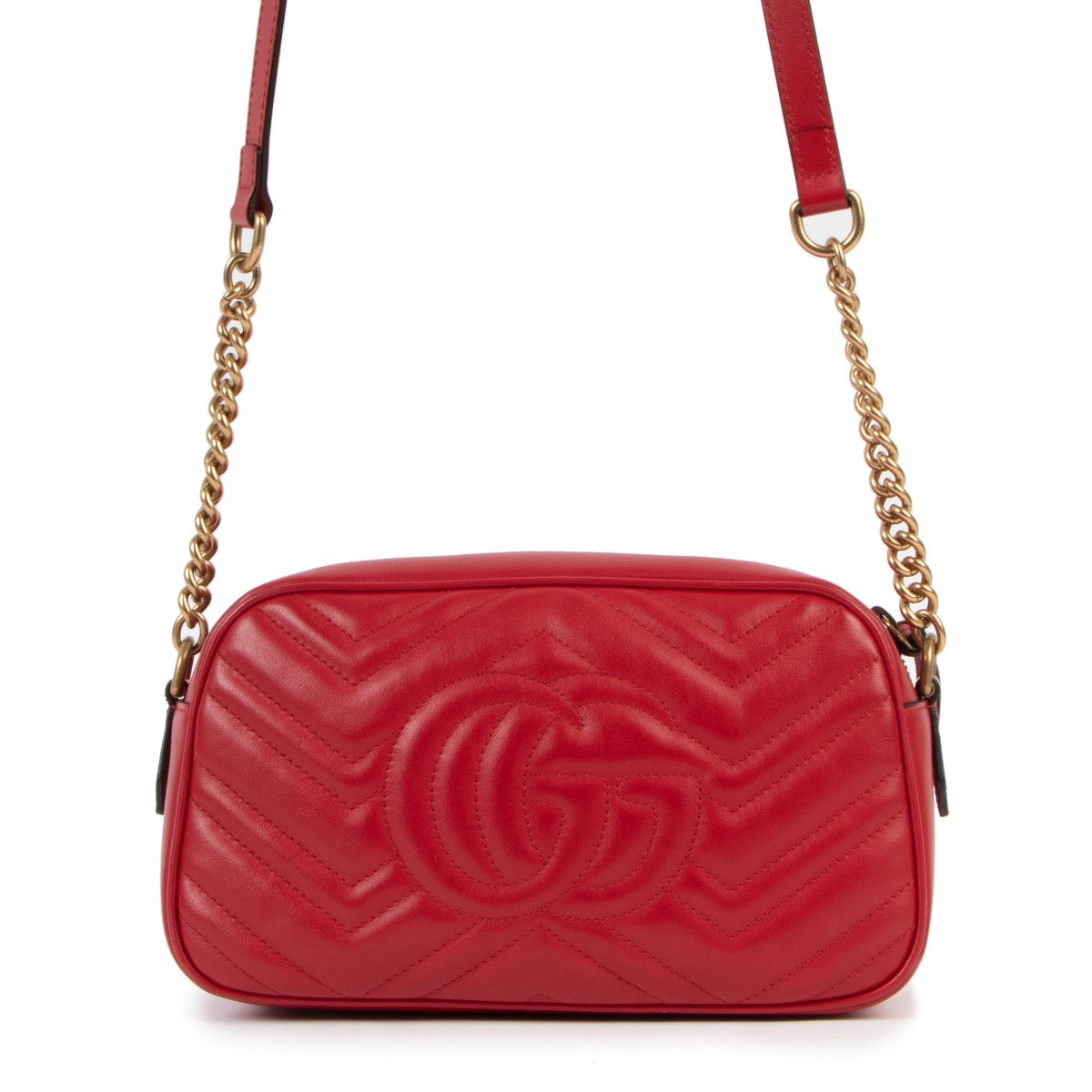Authentic second hand Gucci GG Marmont Small Matelassé Shoulder Bag at Labellov