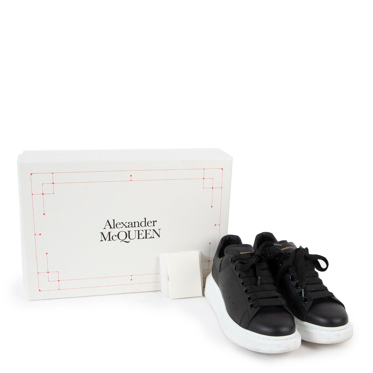 Alexander McQueen Zwartleren Sneakers - Maat 38