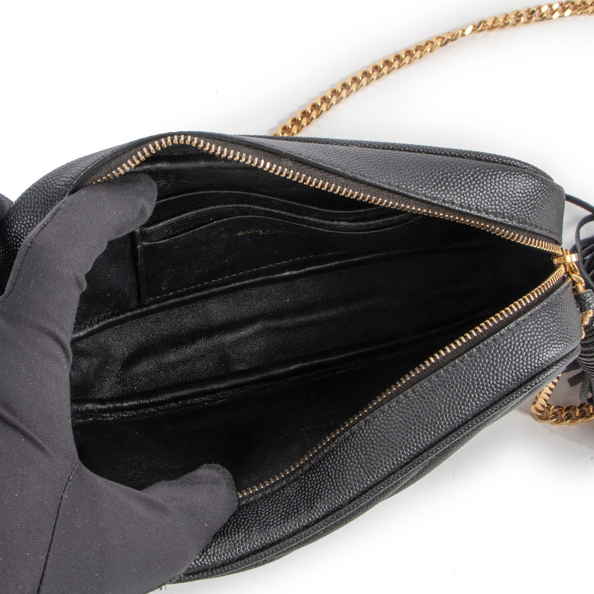 100% authentic second hand Mini Lou Crossbody Bag by Anthony Vaccarello in excellent condition at Labellov.com