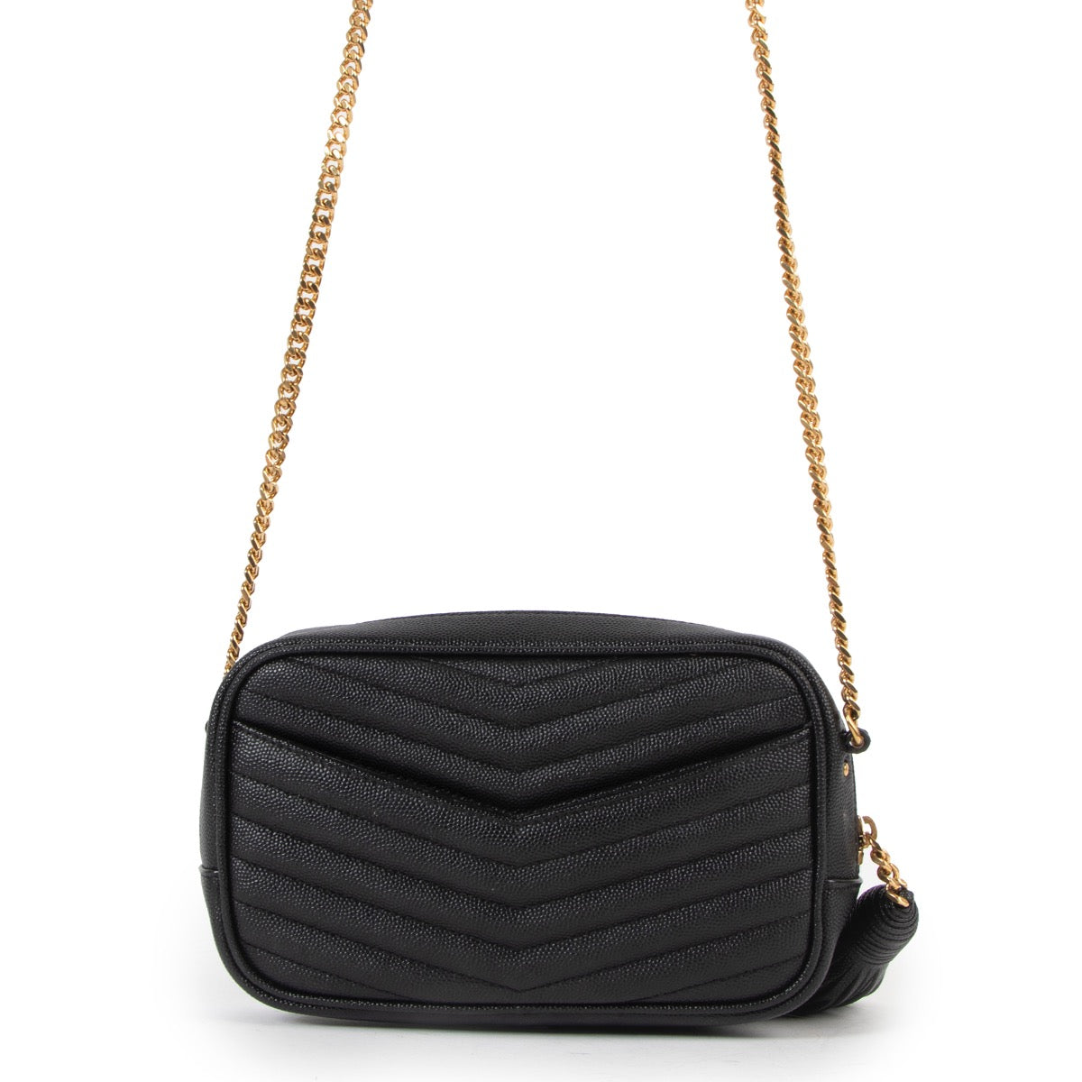 100% authentic second hand YSL Mini Lou Crossbody in Black at labellov.com