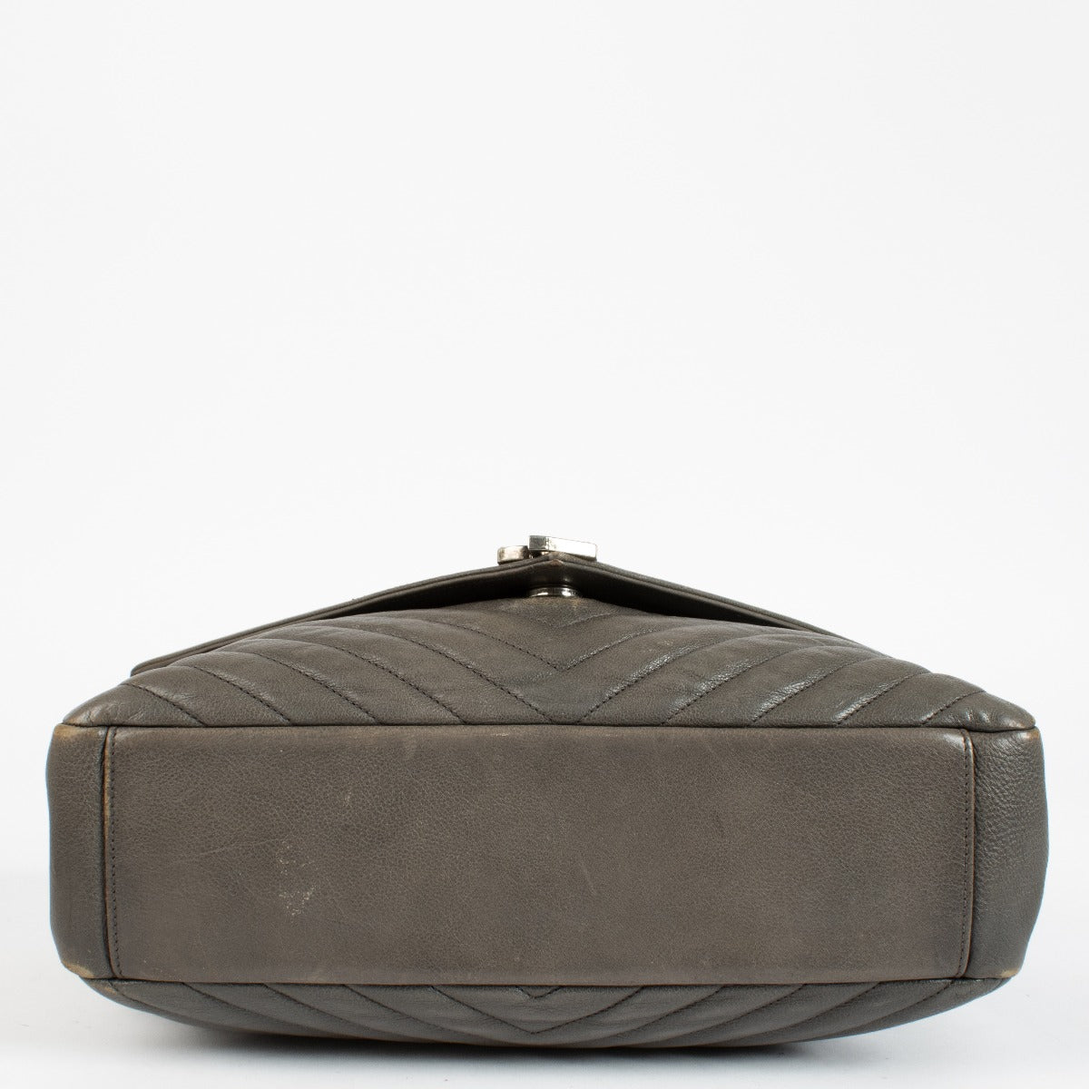 Authentic pre-loved Saint Laurent Grey Large College Bag on Labellov.com
