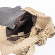 Shop the authentic Gucci Beige Leather Jackie Shoulder Bag second hand on Labellov.com