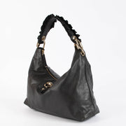 Shop the authentic Gucci Black Sabrina Hobo Shoulder Bag second hand on Labellov.com