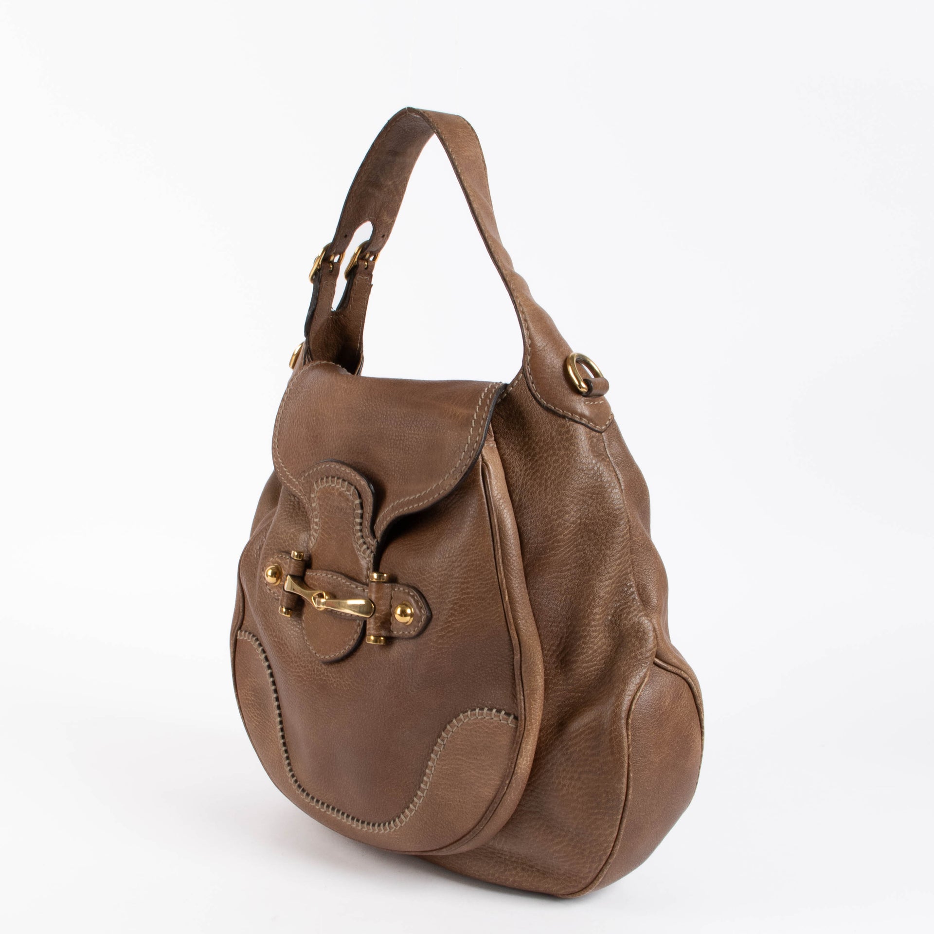 Shop the authentic Gucci Brown Pelham Shoulder Bag second hand on Labellov.com