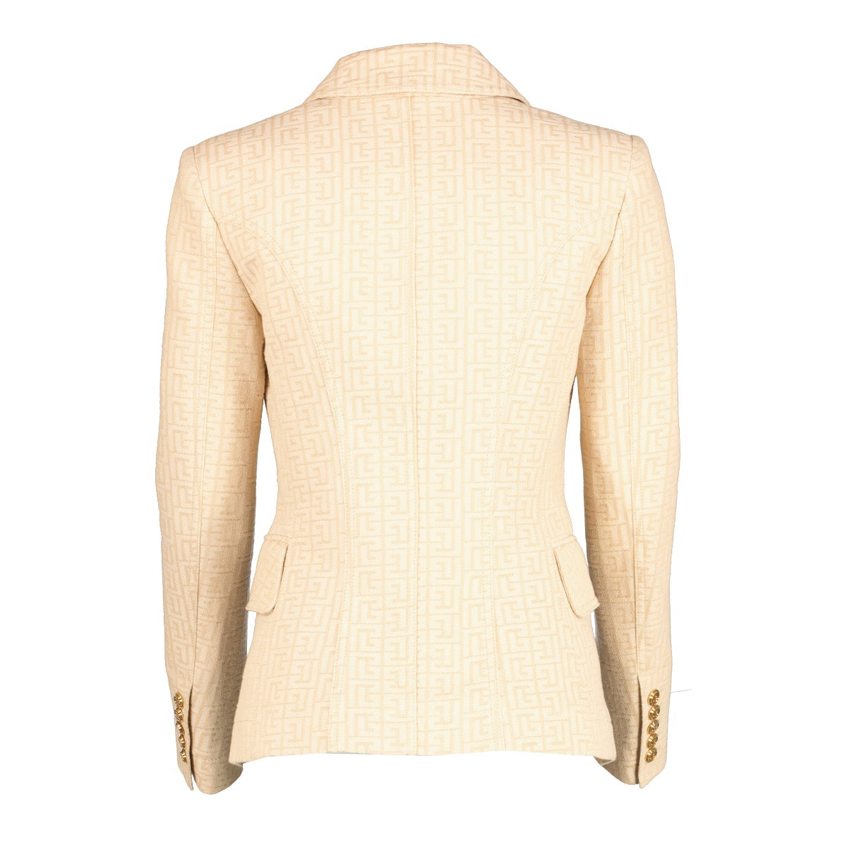 Authentic second hand Balmain Monogram 6-Button Jacket - Size 36 on Labellov.com