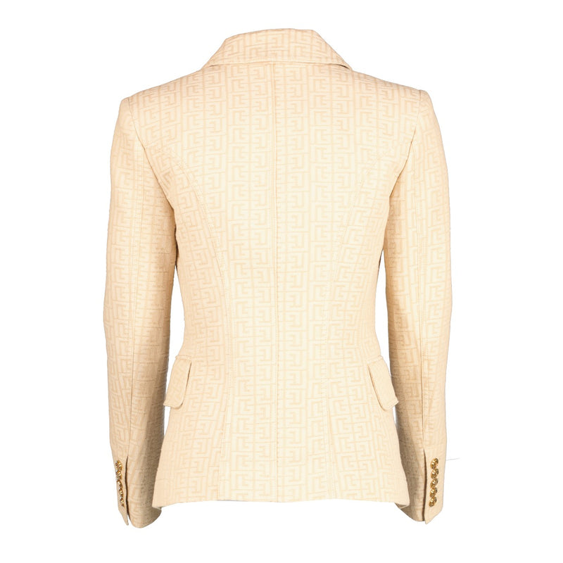 Authentic second hand Balmain Monogram 6-Button Jacket - Size 36 on Labellov.com
