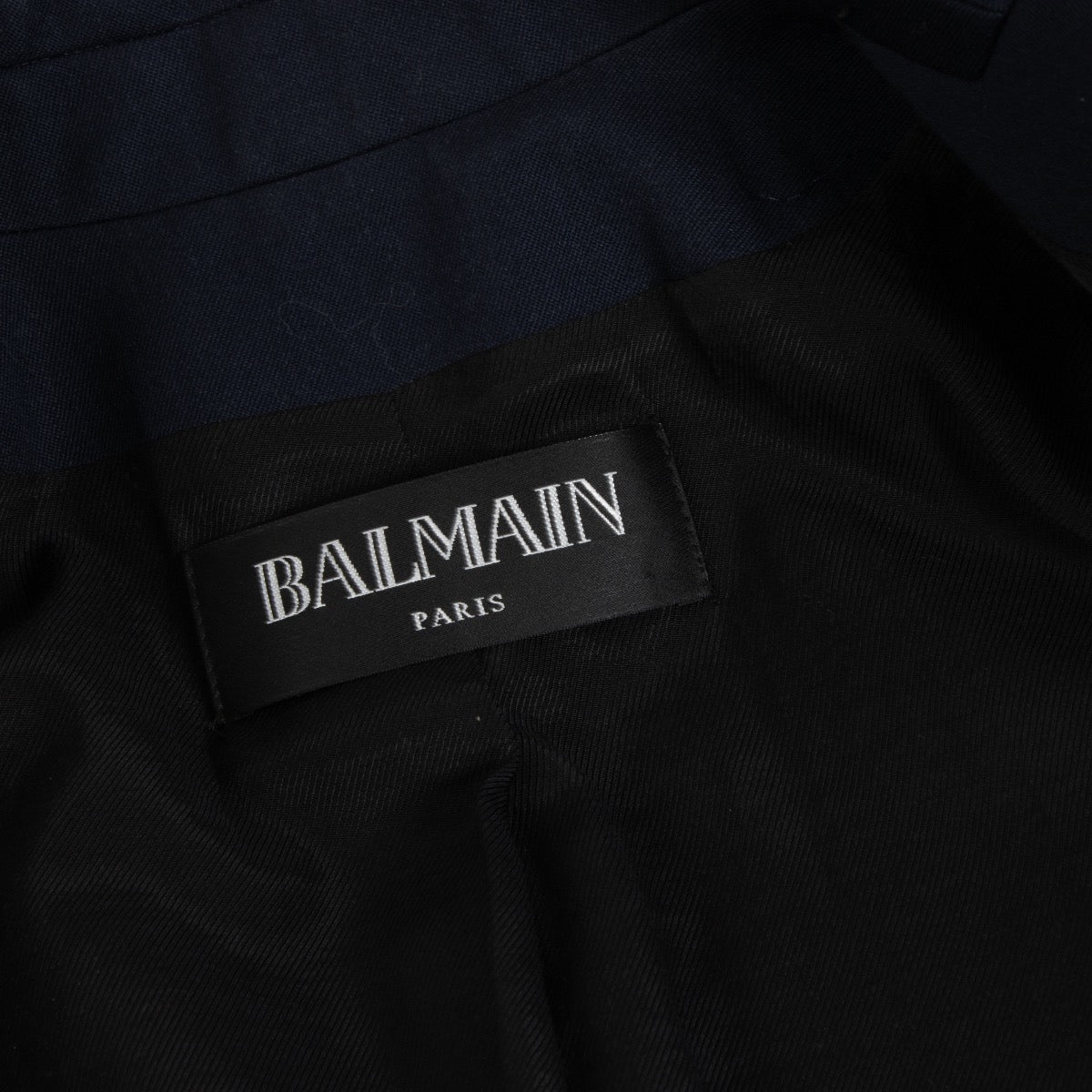 Balmain Blauw Grain de Poudre Jasje met 6 Knopen - Maat 36