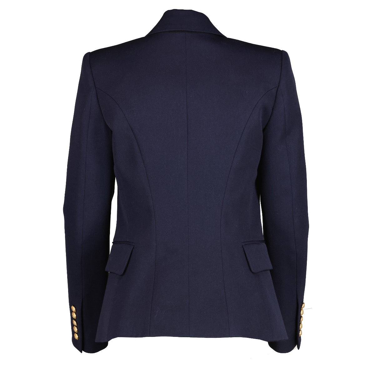 Authentic second hand Balmain Blue 6-Button Jacket - Size 36 on Labellov.com