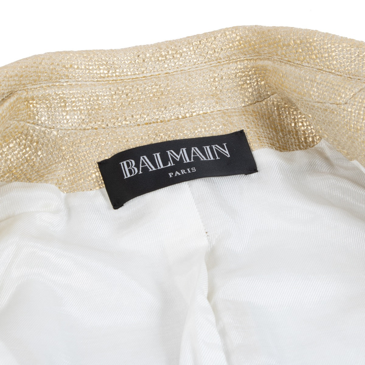 Authentic second hand Balmain Gold 6-Button Jacket on Labellov.com
