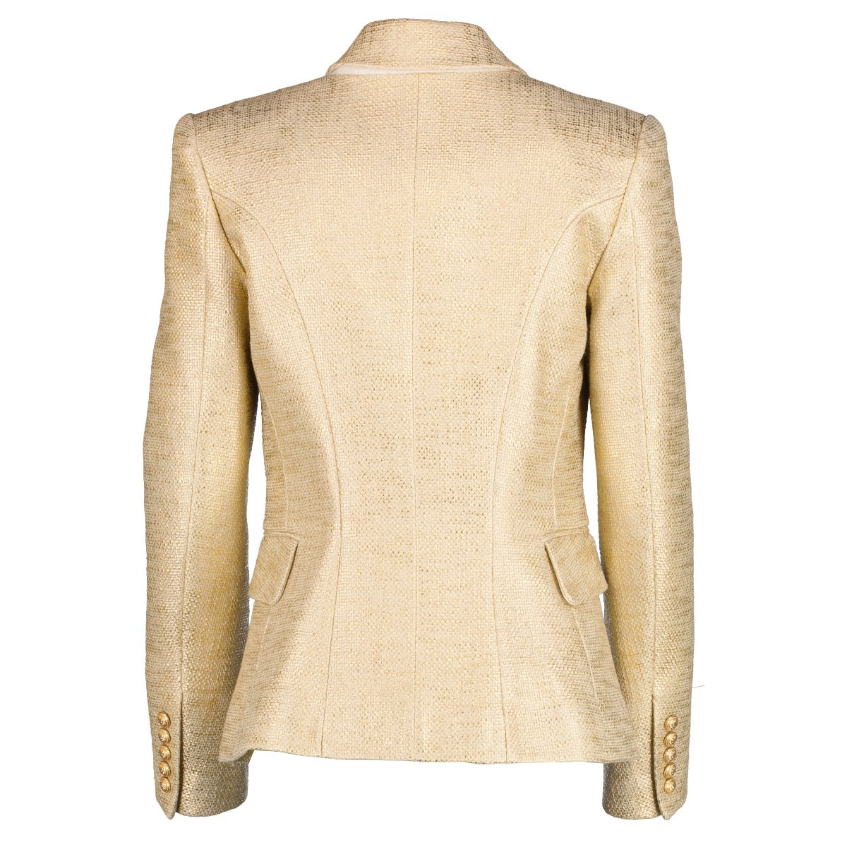 Authentic second hand Balmain Gold 6-Button Jacket on Labellov.com
