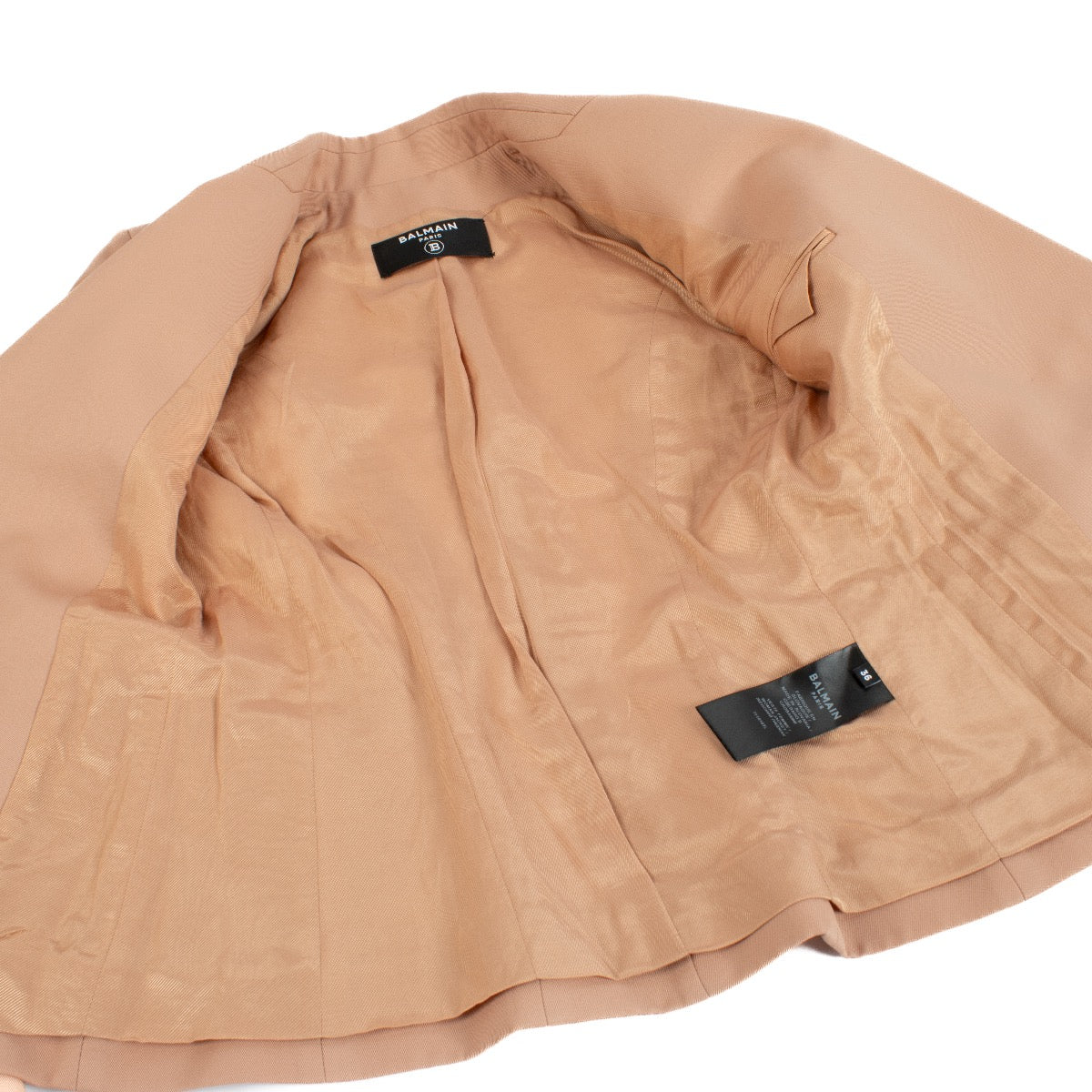 Authentic second hand Balmain pink 6-Button Jacket - Size 36 on Labellov.com