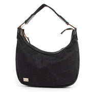 Gucci Black GG Canvas Hobo Bag