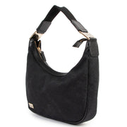 Gucci Black Fabric Baguette Shoulder Bag