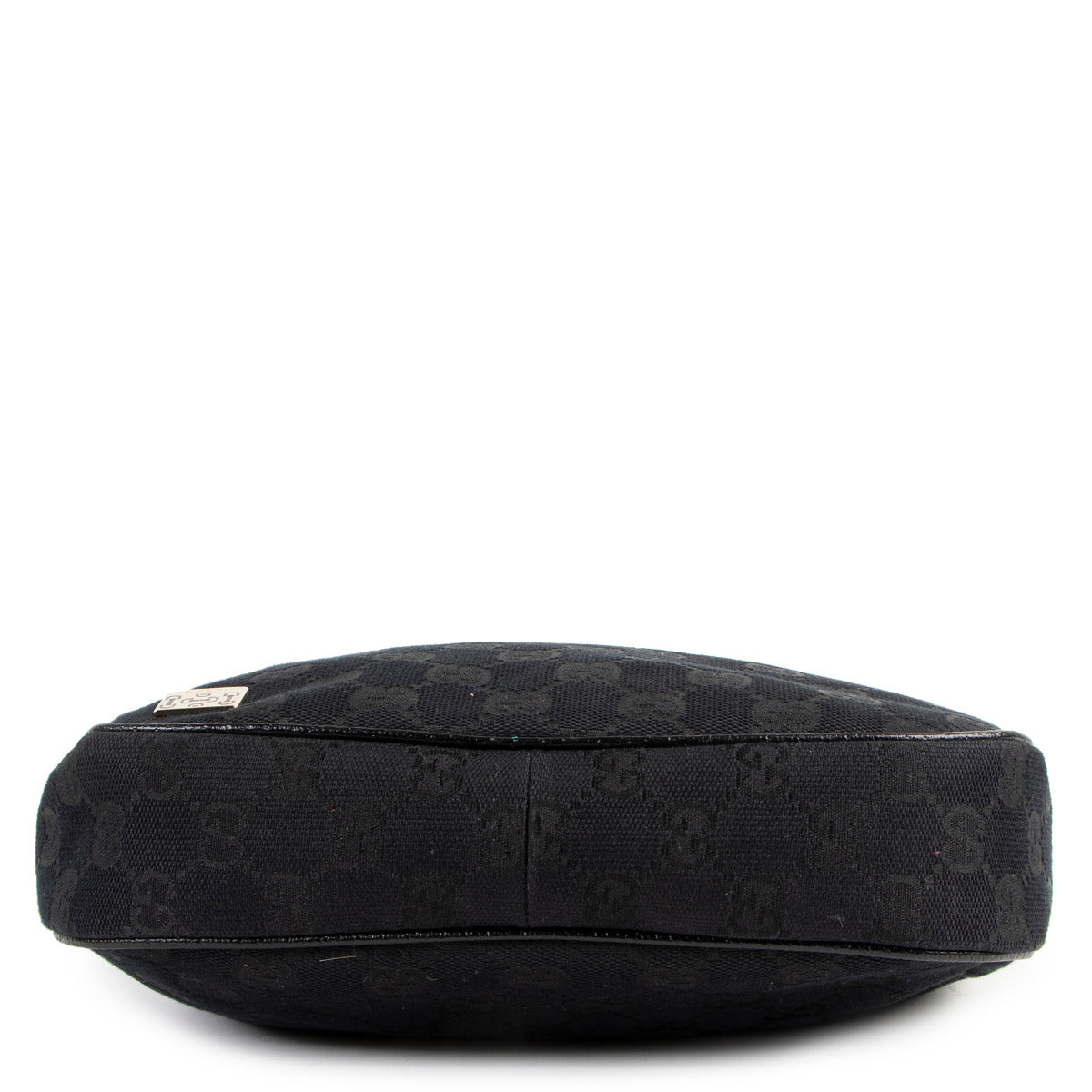 Sac porté épaule baguette en tissu noir Gucci