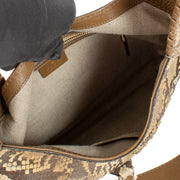 Gucci Python New Jackie Shoulder Bag aan de binnenzijde van de tas