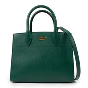 Prada Billiard Green Bibliotheque Small Tote Bag