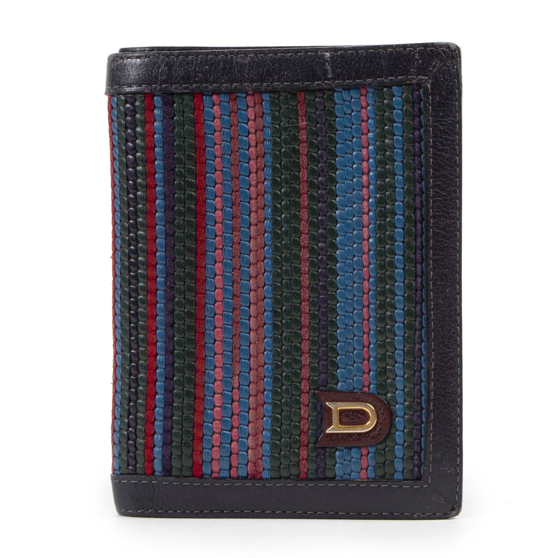 acheter enlinge seconde main Delvaux Multicolor Toile De Cuire Wallet