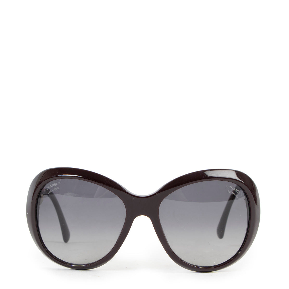 Chanel Black Oversized Faux Pearl Polarized Sunglasses