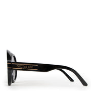 Christian Dior Black DiorSignature R1U Round Sunglasses