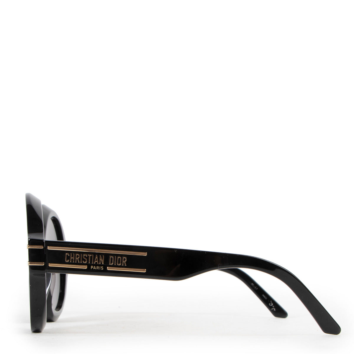 Christian Dior Black DiorSignature R1U Round Sunglasses