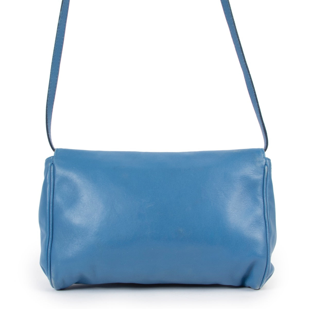 Buy an authentic second hand Fendi Blue Crossbody Fan Di Bag at Labellov