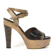 Authentic second-hand vintage Marni Python Platform High Heels buy online webshop LabelLOV