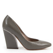 Chloé Beckie Grey Curve Heel Pumps