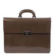 Authentieke Tweedehands Bally Brown Patent Leather Briefcase juiste prijs veilig online shoppen luxe merken webshop winkelen Antwerpen België mode fashion