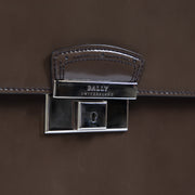 Authentieke Tweedehands Bally Brown Patent Leather Briefcase juiste prijs veilig online shoppen luxe merken webshop winkelen Antwerpen België mode fashion