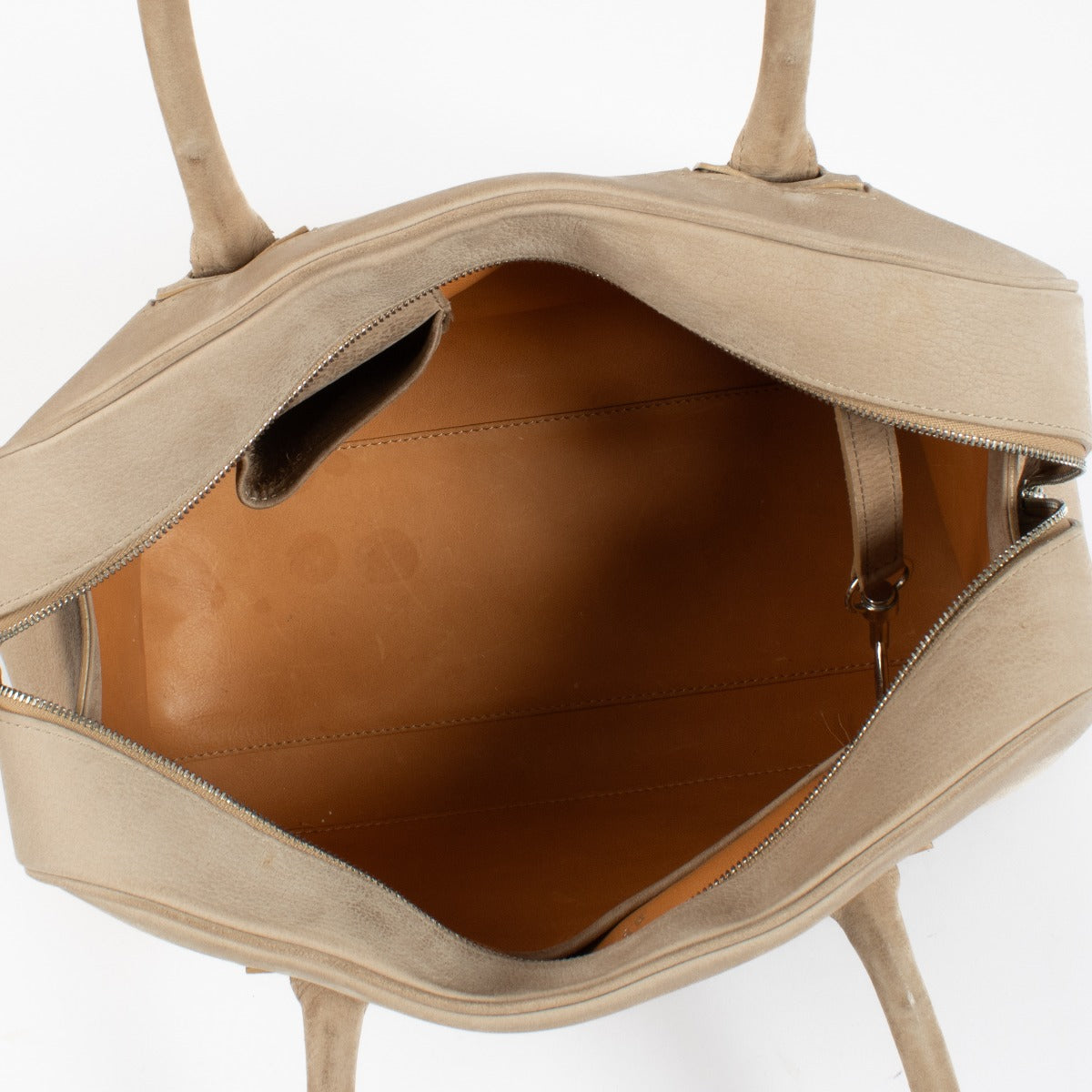 Delvaux Glaise Santiag Nubuck Signature Duffle Bag