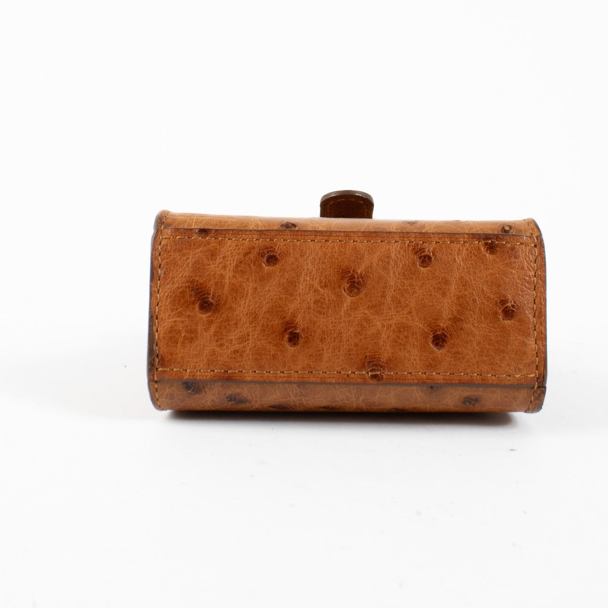 Authentic second hand Delvaux Brown Ostrich Brillant Bag Charm on Labellov.com