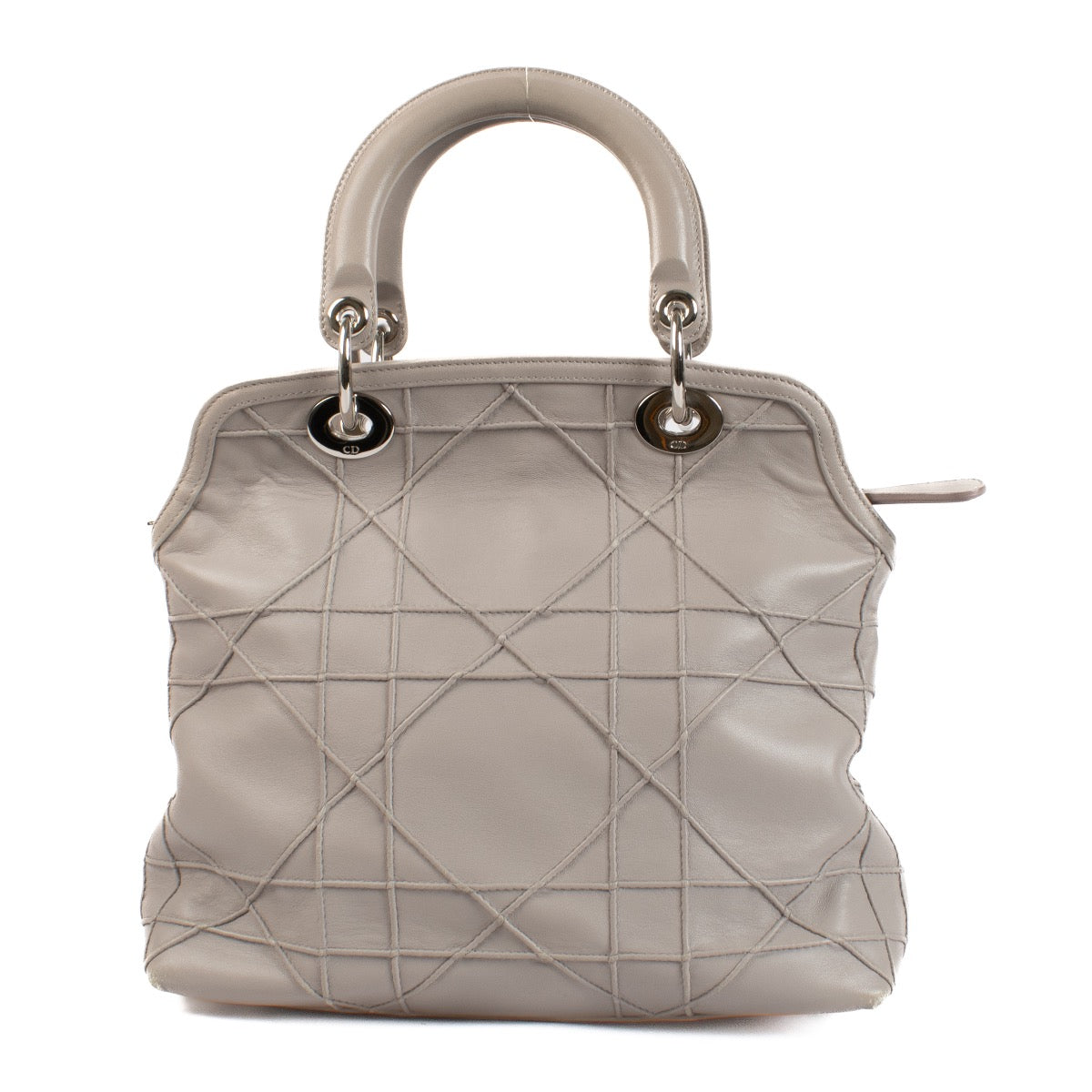 shop 100% authentic second hand Christian Dior Grey Cannage Small Granville Bag on Labellov.com