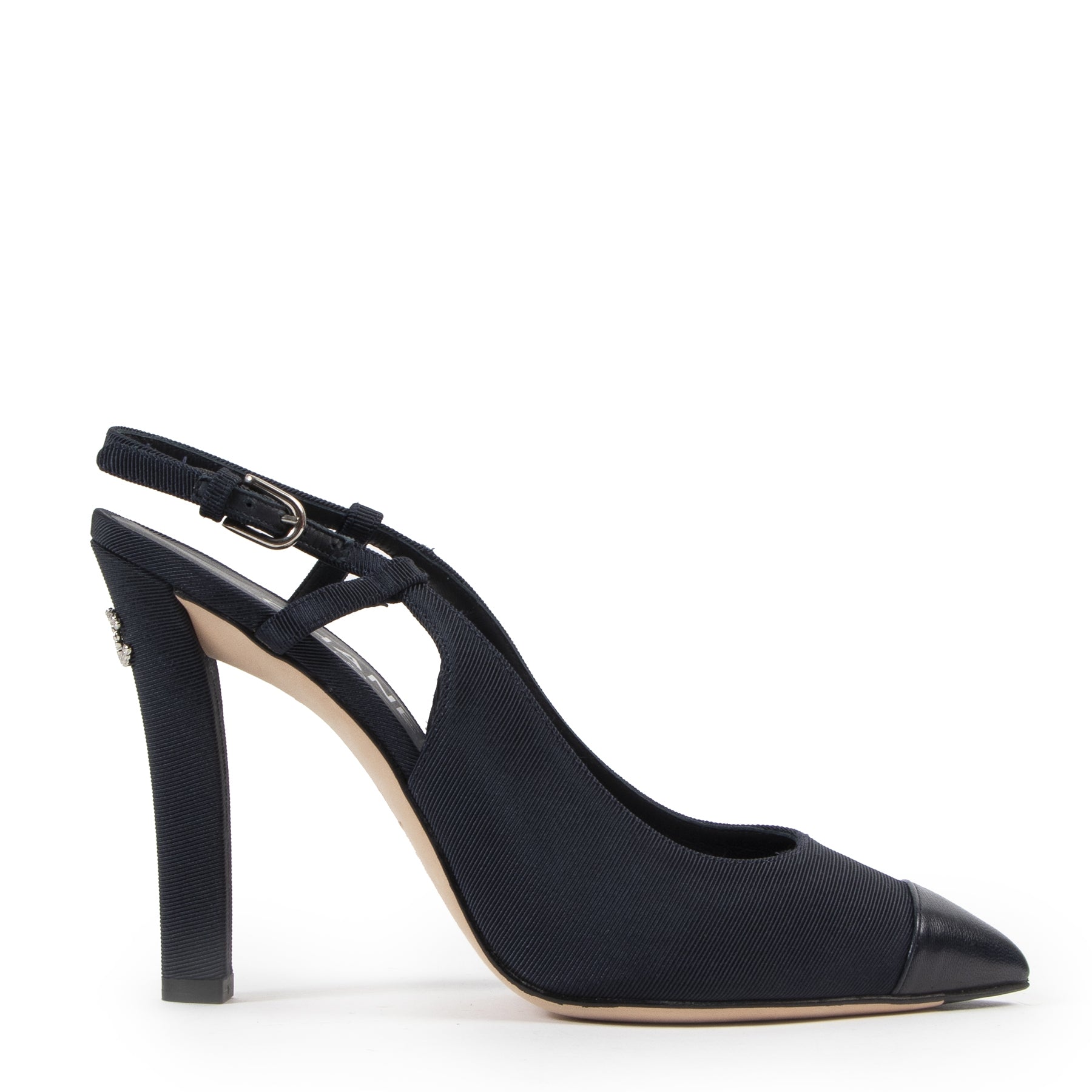 Chanel Blue Fabric Pumps - size 38.5 for the best price at Labellov secondhand luxury