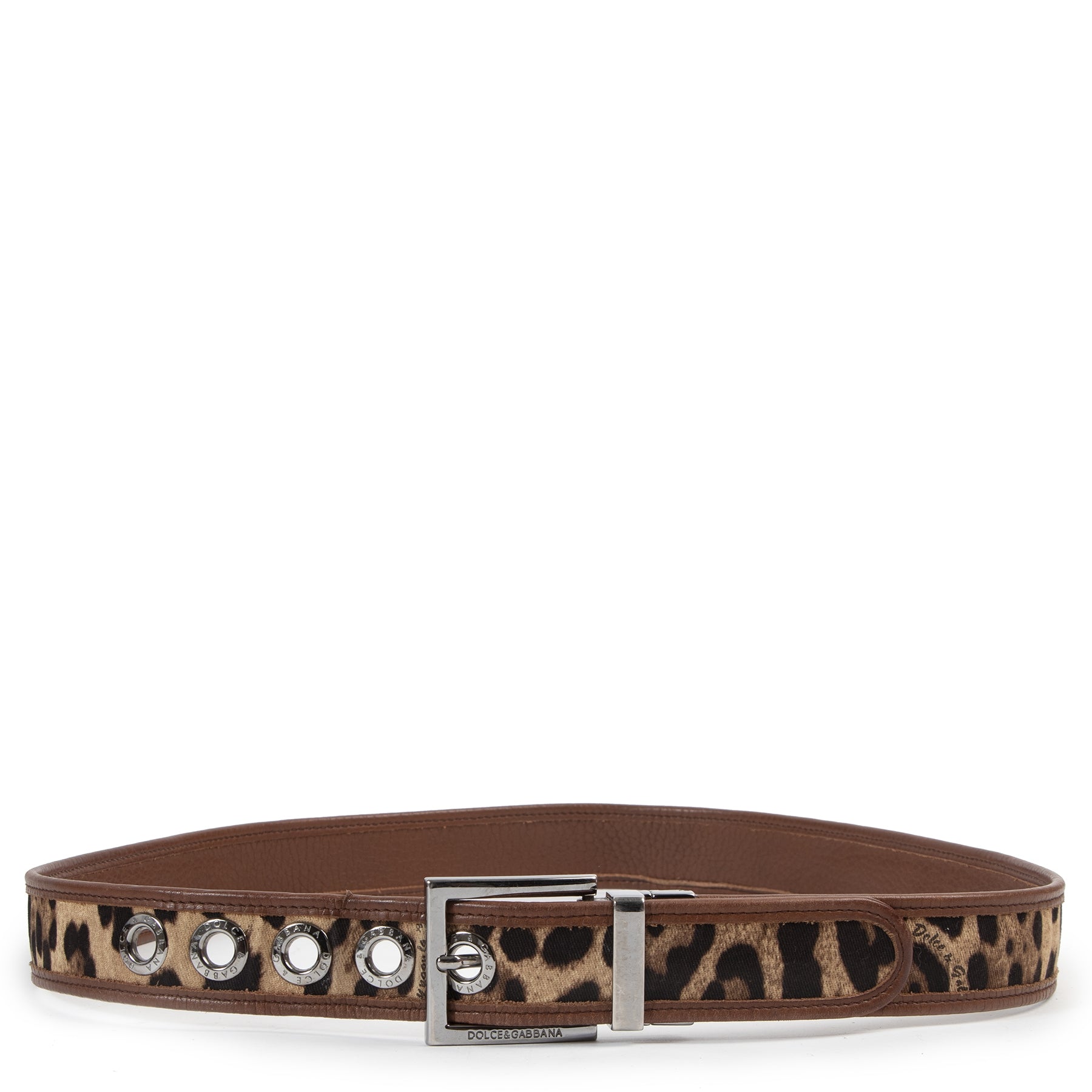 Dolce & Gabbana Leopard Combi Belt - size 95 - te kopen en verkopen