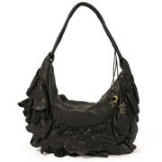 Dior Black Gypsy Ruffle Shoulder Bag