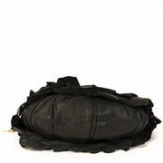 Dior Black Gypsy Ruffle Shoulder Bag