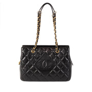 Chanel Black Lambskin Small Shopper GHW