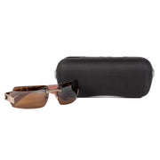 Authentieke Tweedehands Chanel Brown Silver Rimless Sunglasses juiste prijs veilig online shoppen luxe merken webshop winkelen Antwerpen België mode fashion