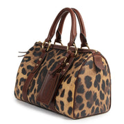 koop online tegen de beste prijs Dolce & Gabbana Leopard Boston Bag