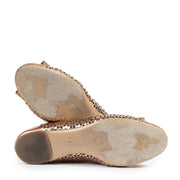 Authentic secondhand Salvatore Ferragamo Rose Gold Ballerinas - Size 38 designer shoes ballerina flats fashion luxury vintage webshop safe secure online shopping