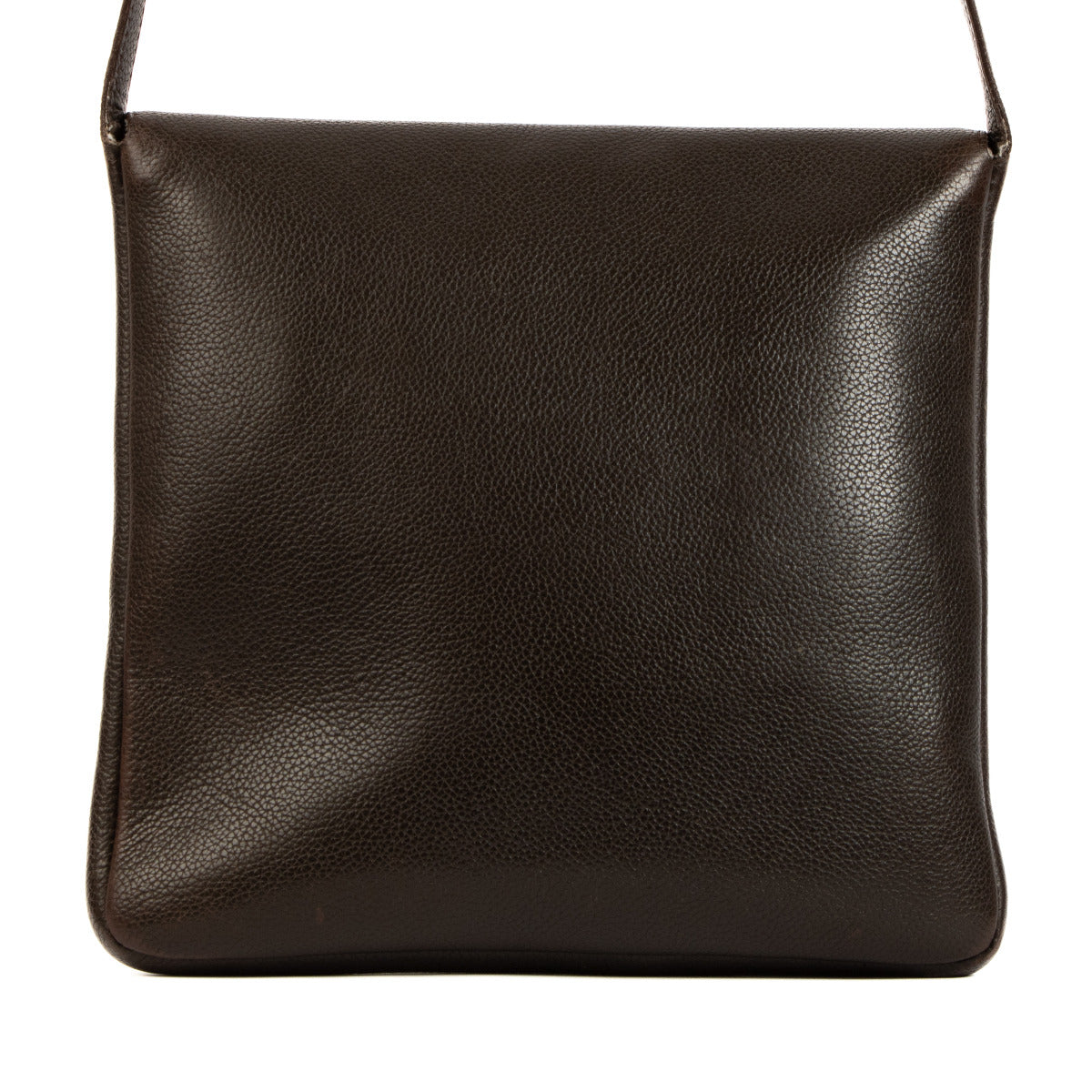 Delvaux Brown Kot Leather Shoulder Bag