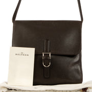 Delvaux Brown Kot Leather Shoulder Bag