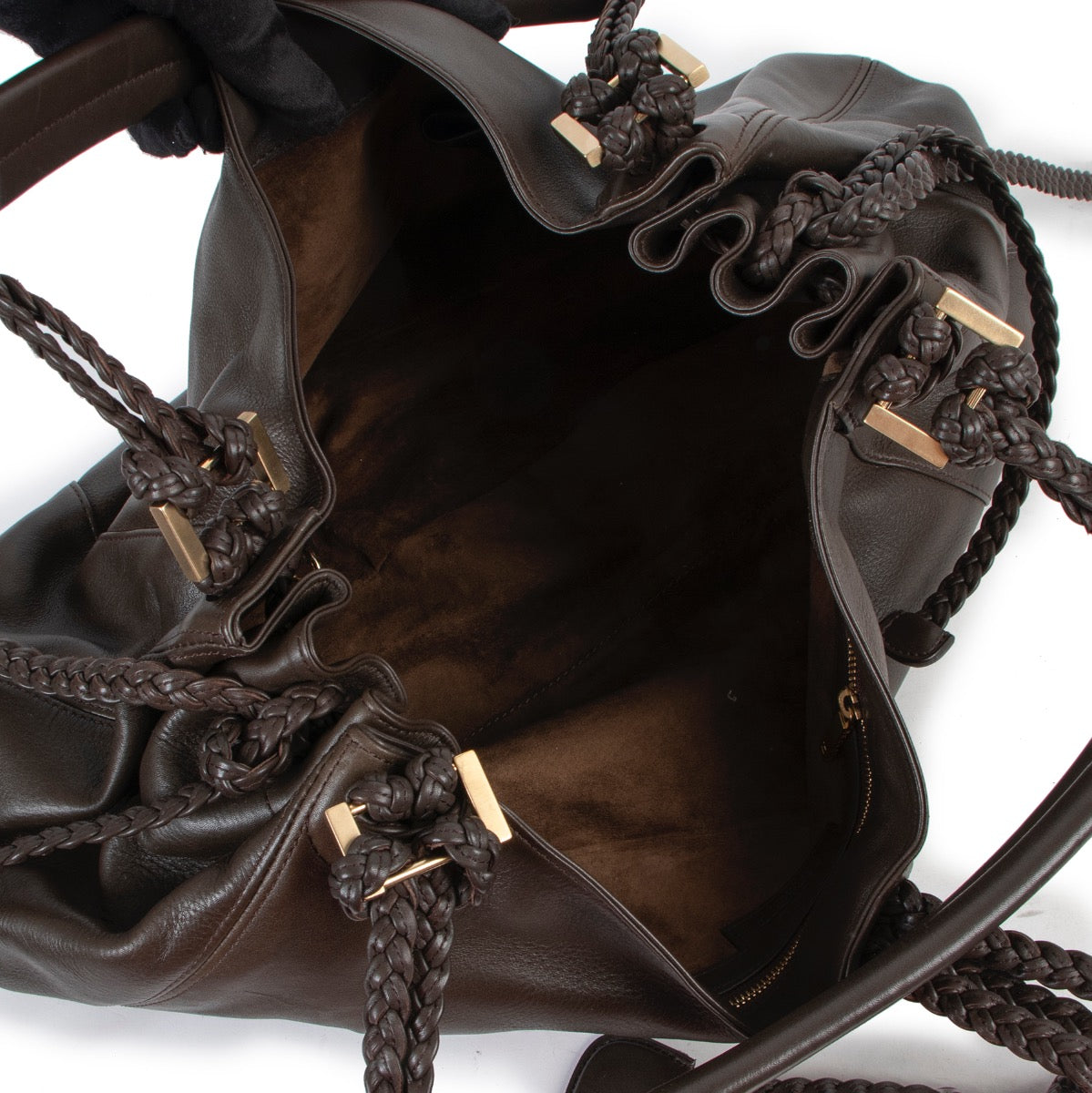 Delvaux Brown Eugène Shoulder Bag now available at Labellov online or in store