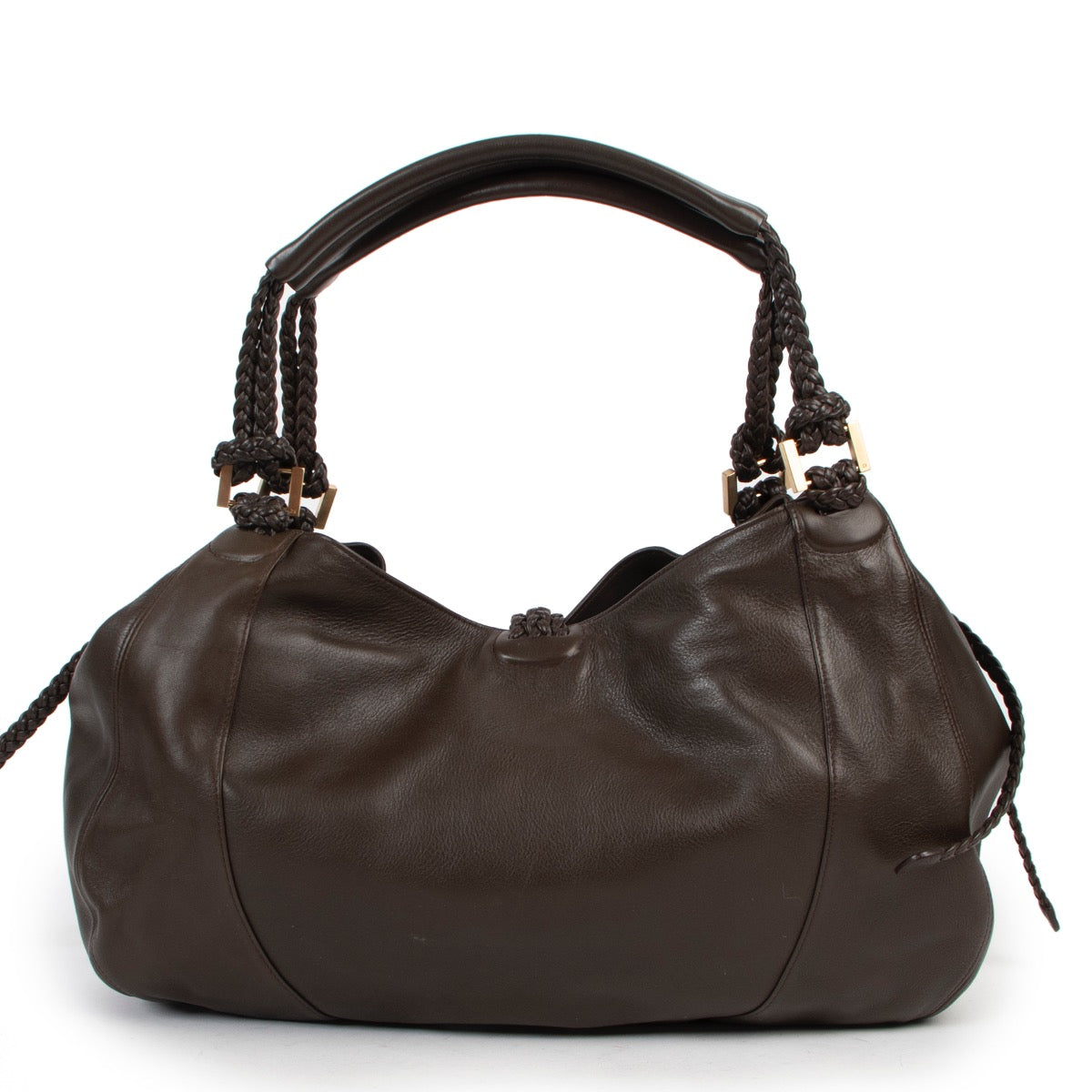 Delvaux Brown Eugène Shoulder Bag now available at Labellov online or in store