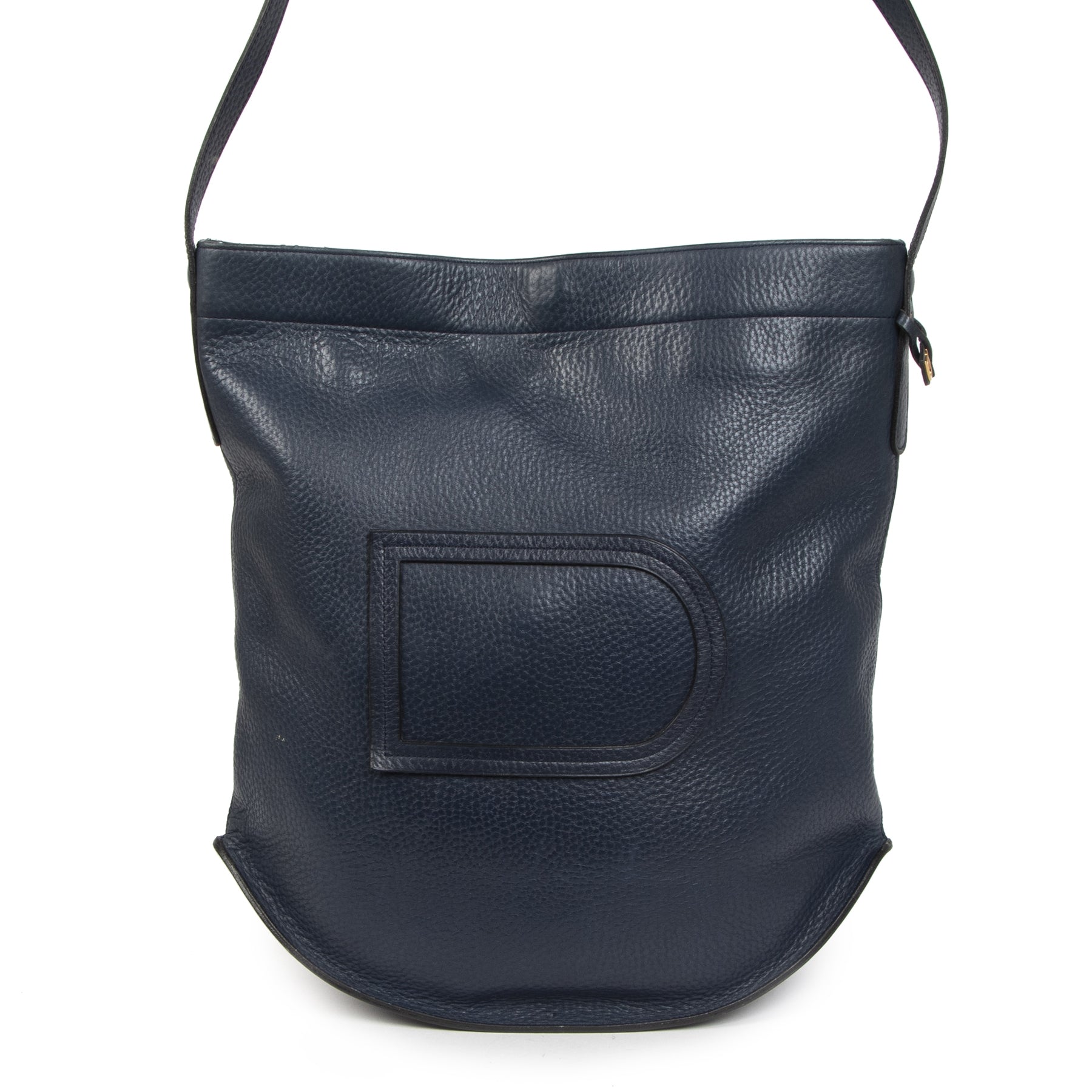 Delvaux Blue Le Pin Shoulder Bag for the best price at Labellov secondhand luxury in Antwerp