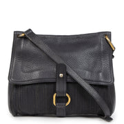 Authentieke Tweedehands Delvaux Blue Toile de Cuir Crossbody Bag juiste prijs veilig online shoppen luxe merken webshop winkelen Antwerpen België mode fashion