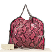 Stella McCartney Pink Faux Python Falabella Small Tote Bag now available at Labellov and ready for a new owner. Buy and sell your designer handbags.
